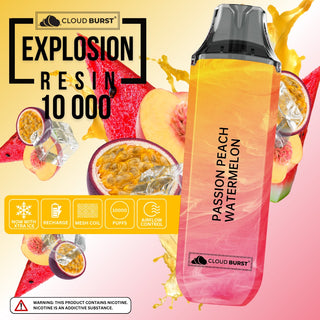 Cloud Burst 10000 Puff - Passion Peach Watermelon