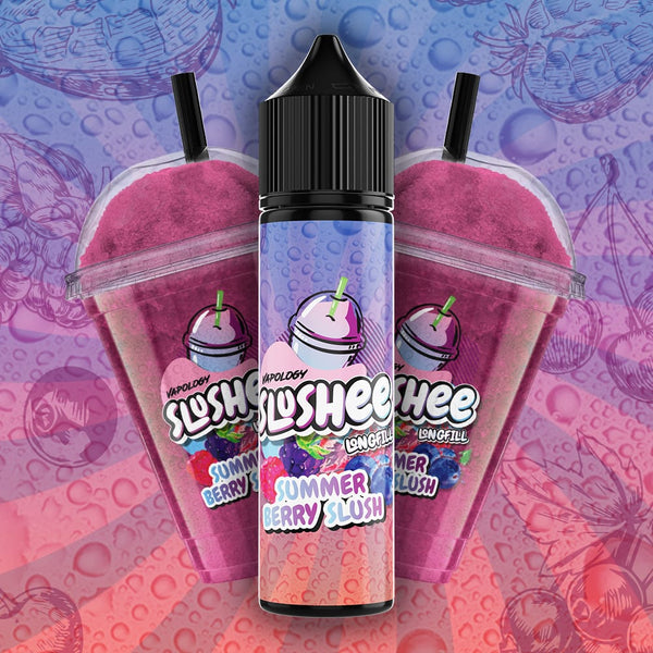 Vapology Salts/MTL Flavour Shot - Summer Berry Slush 60ml Long Fill