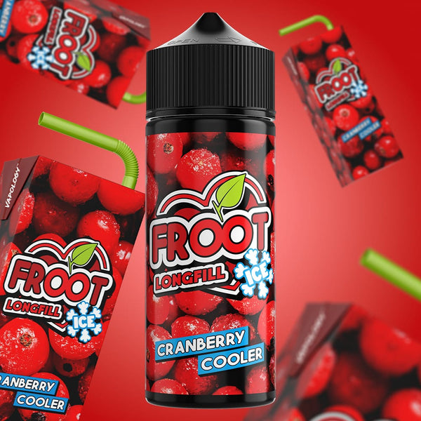 Vapology Flavour Shot- Cranberry Cooler Froot Ice 120ml Long Fill