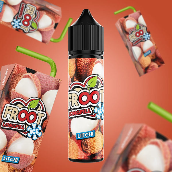 Vapology Salts/MTL Flavour Shot - Litchi Froot Ice  60ml Long Fill