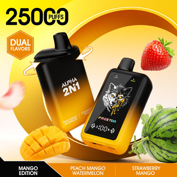 Freeton Alpha 2in1 25k - Peach Mango Watermelon + Strawberry Mango