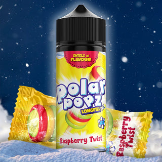 Polar Popz Flavour Shot- Raspberry Twist Ice 120ml Long Fill