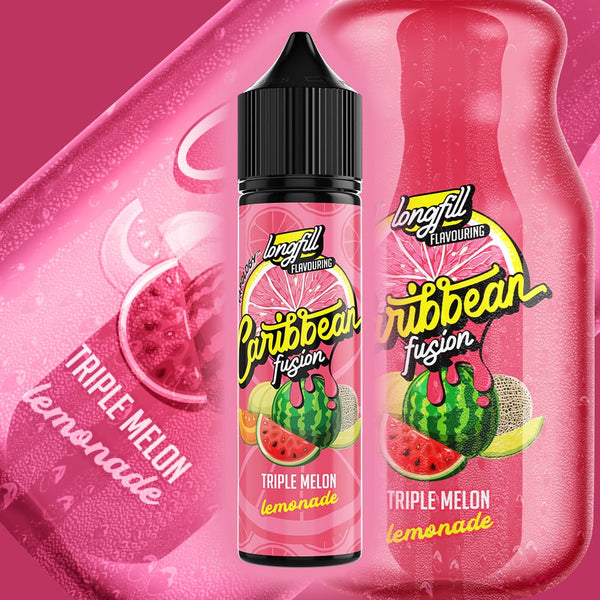 Caribbean Fusion Salts/MTL Flavour Shot - Triple Melon 60ml Long Fill