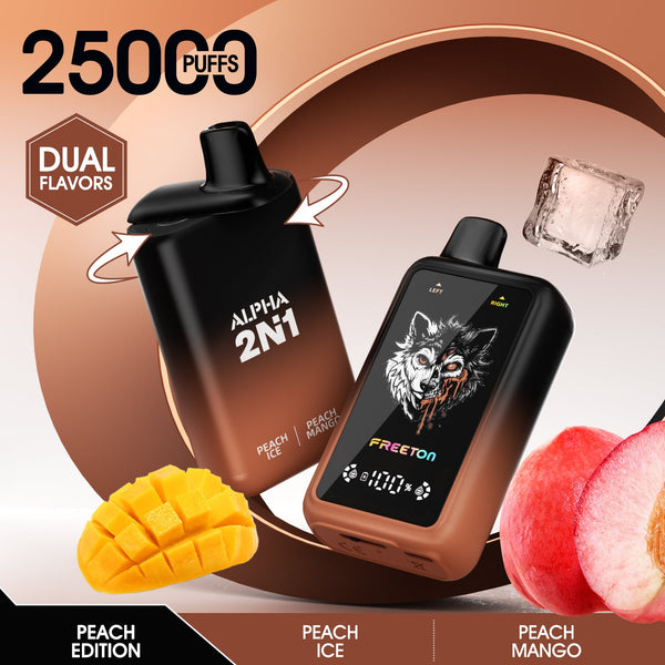 Freeton Alpha 2in1 25k - Peach Ice + Peach Mango