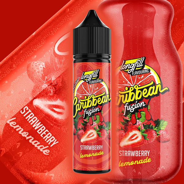 Caribbean Fusion Salts/MTL Flavour Shot - Strawberry Lemonade 60ml Long Fill