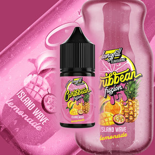 Caribbean Fusion Salts/MTL Flavour Shot - Island Wave Lemonade 30ml Long Fill