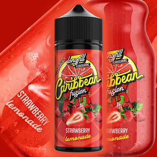 Caribbean Fusion Flavour Shot- Strawberry Lemonade 120ml Long Fill