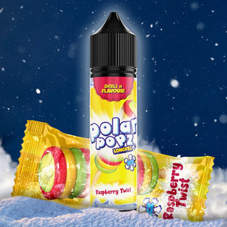 Polar Popz Salts/MTL Flavour Shot - Raspberry Twist Ice 60ml Long Fill