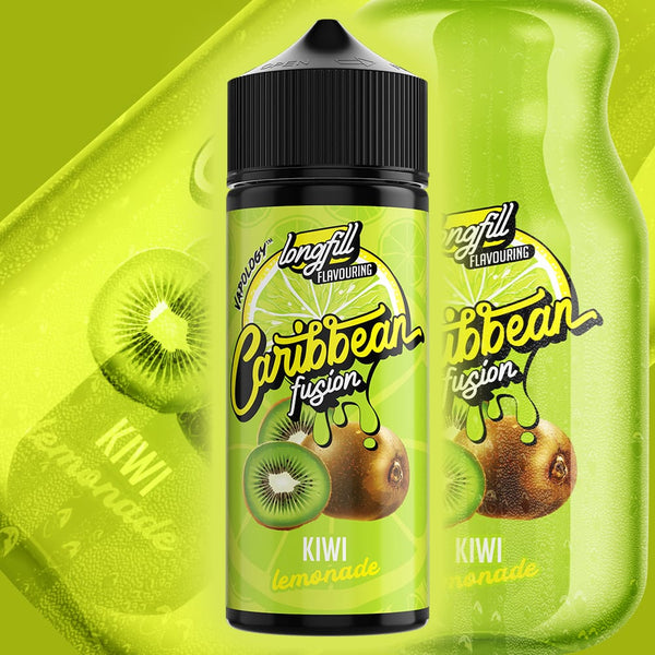 Caribbean Fusion Flavour Shot- Kiwi Lemonade 120ml Long Fill