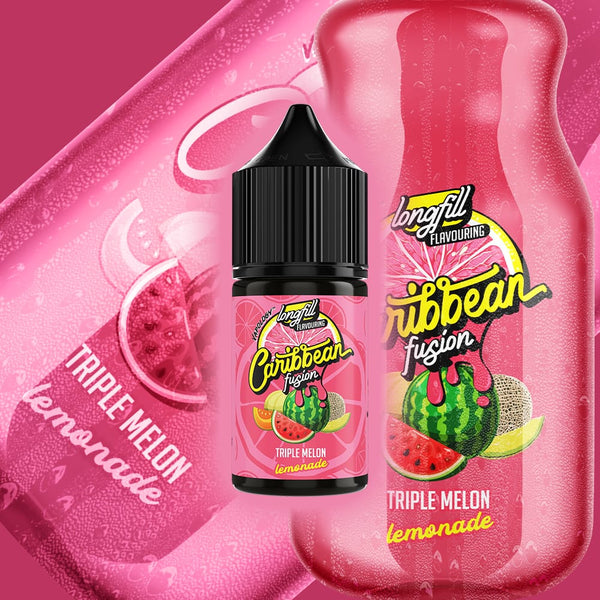 Caribbean Fusion Salts/MTL Flavour Shot - Triple Melon 30ml Long Fill