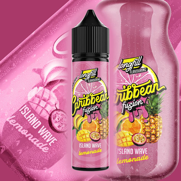 Caribbean Fusion Salts/MTL Flavour Shot - Island Wave Lemonade 60ml Long Fill